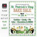 EDITABLE ST PATRICKS DAY BAKE SALE